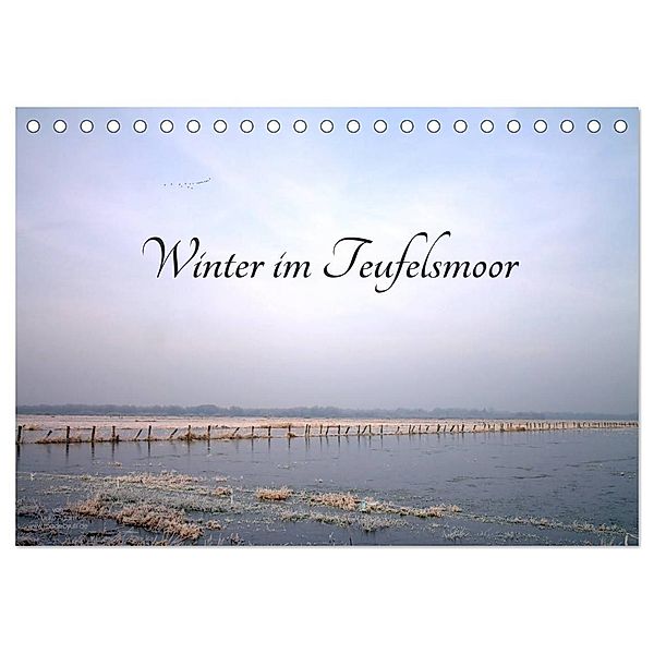 Winter im Teufelsmoor (Tischkalender 2024 DIN A5 quer), CALVENDO Monatskalender, Ulrike Adam