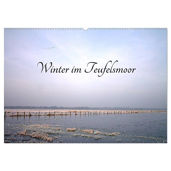 Winter im Teufelsmoor (Wandkalender 2025 DIN A2 quer), CALVENDO Monatskalender, Calvendo, Ulrike Adam