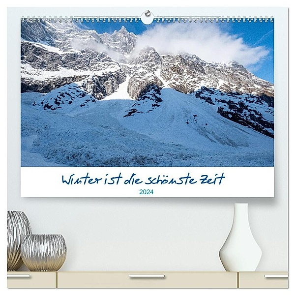 Winter ist die schönste Zeit (hochwertiger Premium Wandkalender 2024 DIN A2 quer), Kunstdruck in Hochglanz, Christina Fink