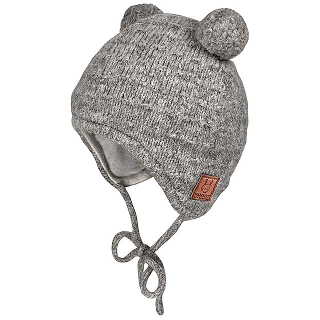 Winter-Mütze BABY COSY zum Binden in grau meliert | Weltbild.ch