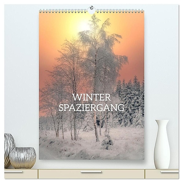 Winter Spaziergang (hochwertiger Premium Wandkalender 2024 DIN A2 hoch), Kunstdruck in Hochglanz, Stefan Becker