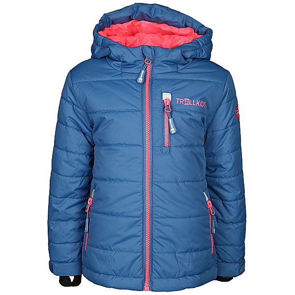 TROLLKIDS Winter-Steppjacke KIDS HEMSEDAL in blau/pink