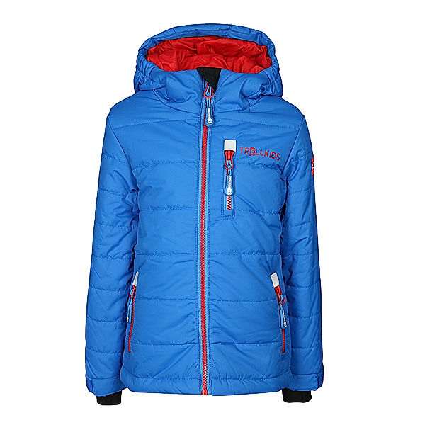 TROLLKIDS Winter-Steppjacke KIDS HEMSEDAL in blau/rot