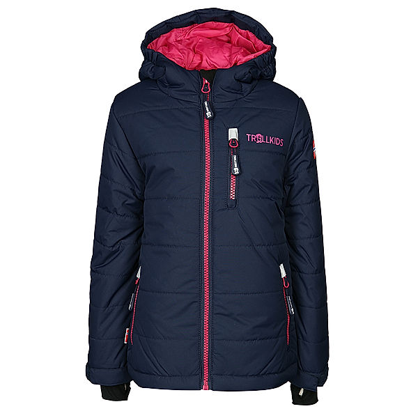 TROLLKIDS Winter-Steppjacke KIDS HEMSEDAL in navy/magenta