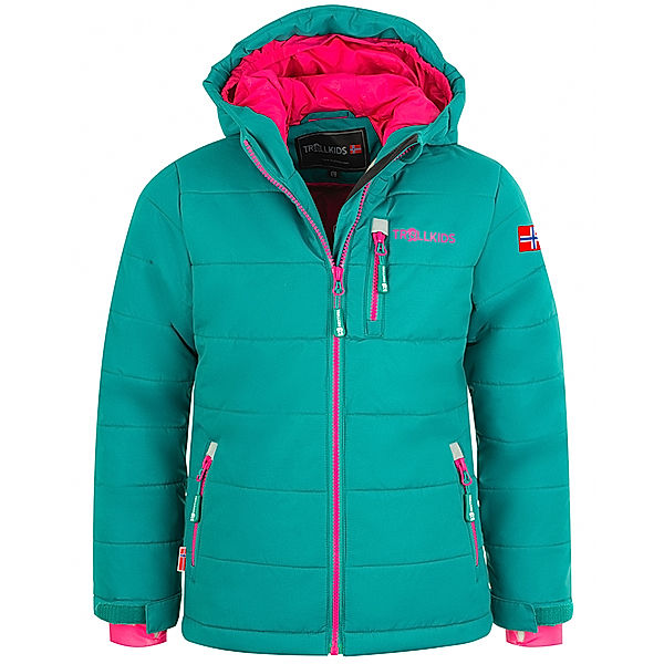 TROLLKIDS Winter-Steppjacke KIDS HEMSEDAL XT in smaragd/rubine