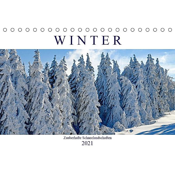 Winter. Zauberhafte Schneelandschaften (Tischkalender 2021 DIN A5 quer), Rose Hurley