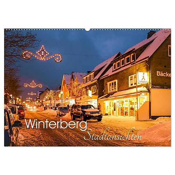 Winterberg - Stadtansichten (Wandkalender 2024 DIN A2 quer), CALVENDO Monatskalender, Dora Pi