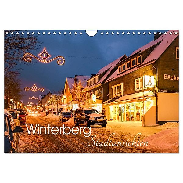 Winterberg - Stadtansichten (Wandkalender 2024 DIN A4 quer), CALVENDO Monatskalender, Dora Pi