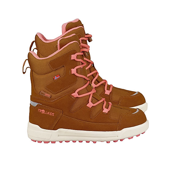 TROLLKIDS Winterboots KIDS FINNMARK in caramel/salmon