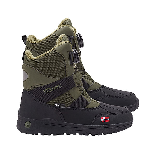 TROLLKIDS Winterboots KIDS NARVIK XT mit Schnellverschluss in moss