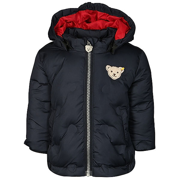 Steiff Winterjacke BEAR TO SCHOOL BABY BOYS in navy