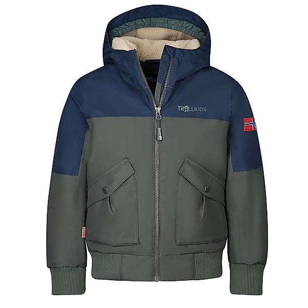 TROLLKIDS Winterjacke KIDS GRIMSTAD in navy/ivy/desert