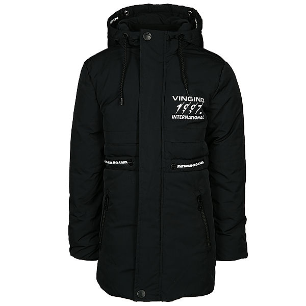 Vingino Winterjacke TEFO mit Kapuze in schwarz