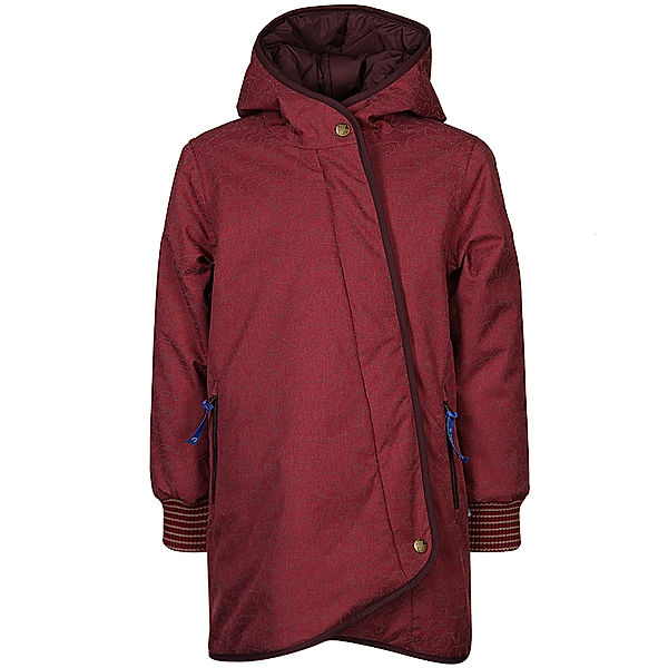 finkid Wintermantel LIKKA ICE in beet red/eggplant