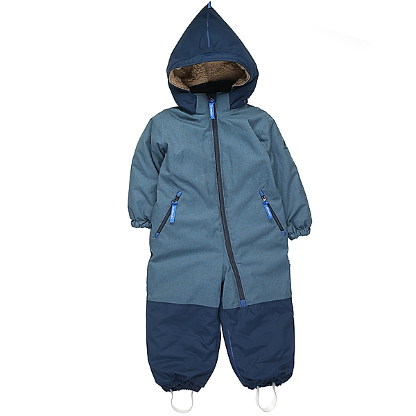 finkid Winteroverall TURVA ICE in real teal/navy