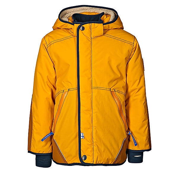 finkid Winterparka TALVINEN HUSKY in golden yellow/navy (Grösse: 92/98)