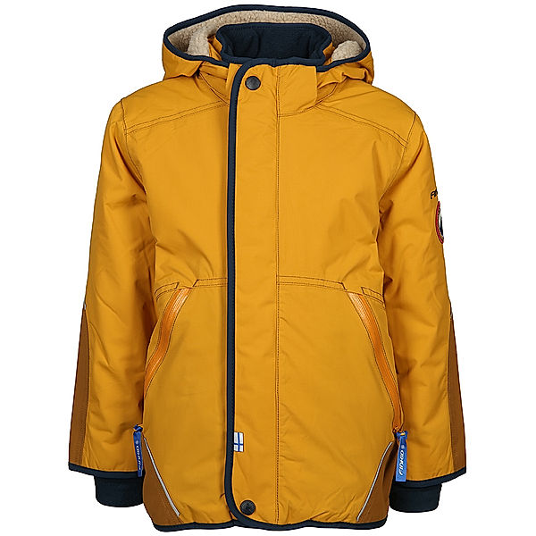 finkid Winterparka TALVINEN HUSKY in golden yellow/navy