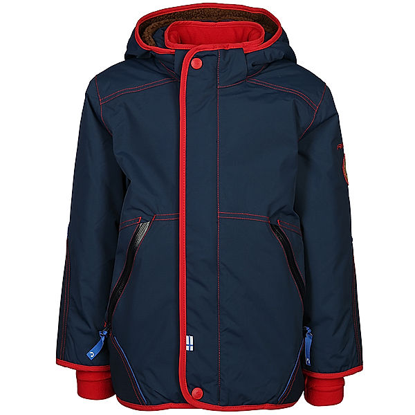 finkid Winterparka TALVINEN HUSKY in navy/red