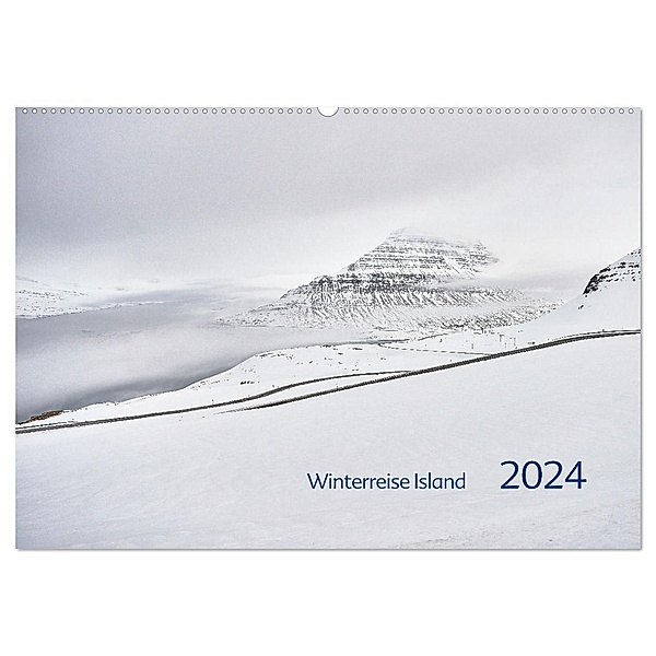 Winterreise Island (Wandkalender 2024 DIN A2 quer), CALVENDO Monatskalender, Calvendo, Martin Maria Mayer