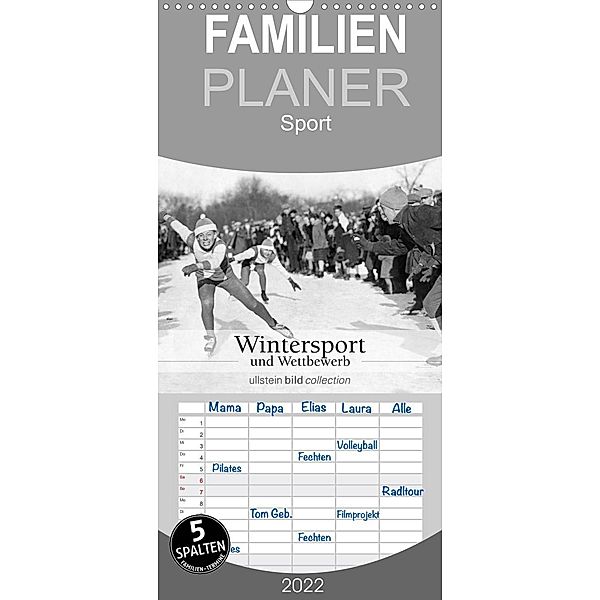 Wintersport und Wettbewerb - Familienplaner hoch (Wandkalender 2022 , 21 cm x 45 cm, hoch), ullstein bild Axel Springer Syndication GmbH