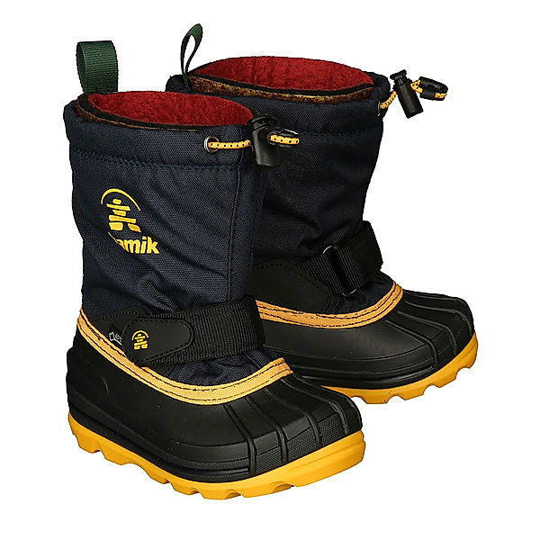 Kamik Winterstiefel WATERBUG in navy/gelb