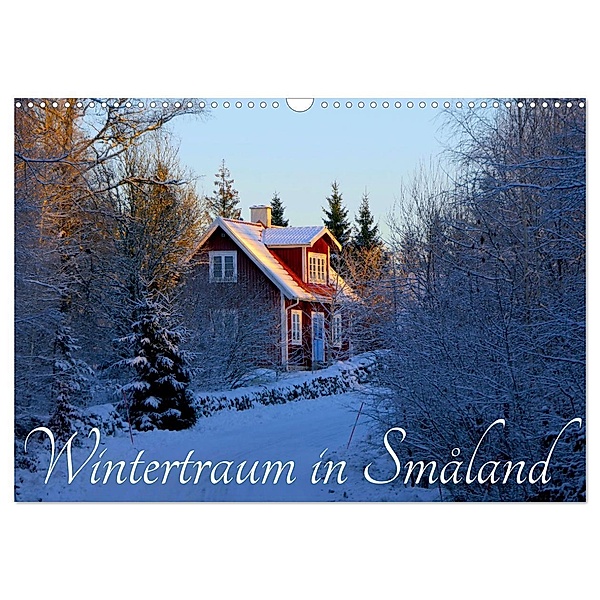 Wintertraum in Smaland (Wandkalender 2024 DIN A3 quer), CALVENDO Monatskalender, Jochen Gerken