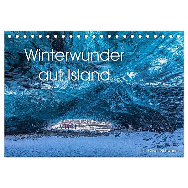 Winterwunder auf Island (Tischkalender 2024 DIN A5 quer), CALVENDO Monatskalender, Calvendo