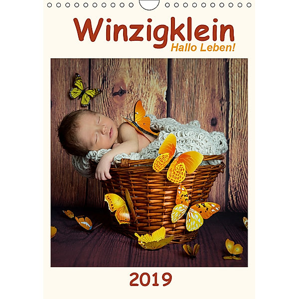 Winzigklein - Hallo Leben! (Wandkalender 2019 DIN A4 hoch), HETIZIA Fotodesign