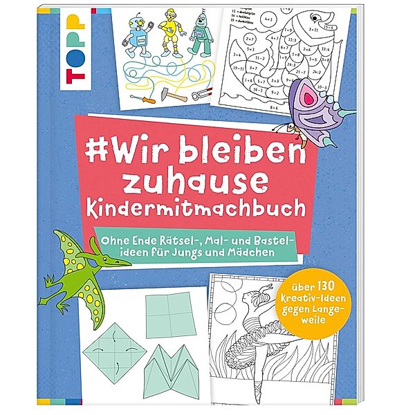 #Wir bleiben zuhause Kindermitmachbuch, frechverlag