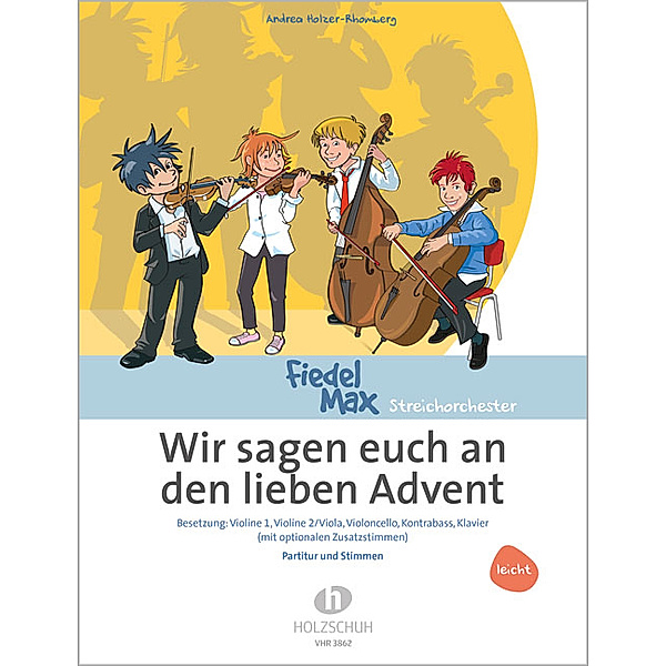 Wir sagen euch an den lieben Advent, Streichergruppe + Klavier, Partitur und Stimmen, Heinrich Rohr