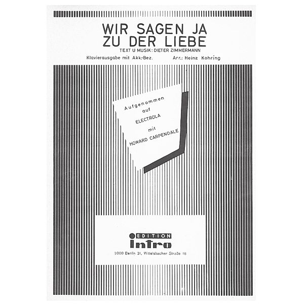 Wir sagen ja zu der Liebe, Dieter Zimmermann