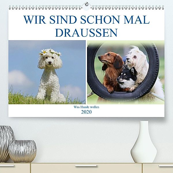 WIR SIND SCHON MAL DRAUSSEN - Was Hunde wollen (Premium-Kalender 2020 DIN A2 quer), Hundefotowerk Bea Müller