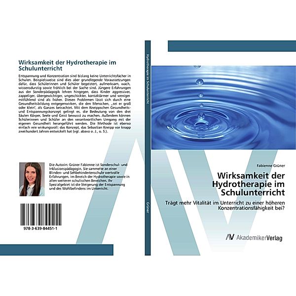 Wirksamkeit der Hydrotherapie im Schulunterricht, Fabienne Grüner