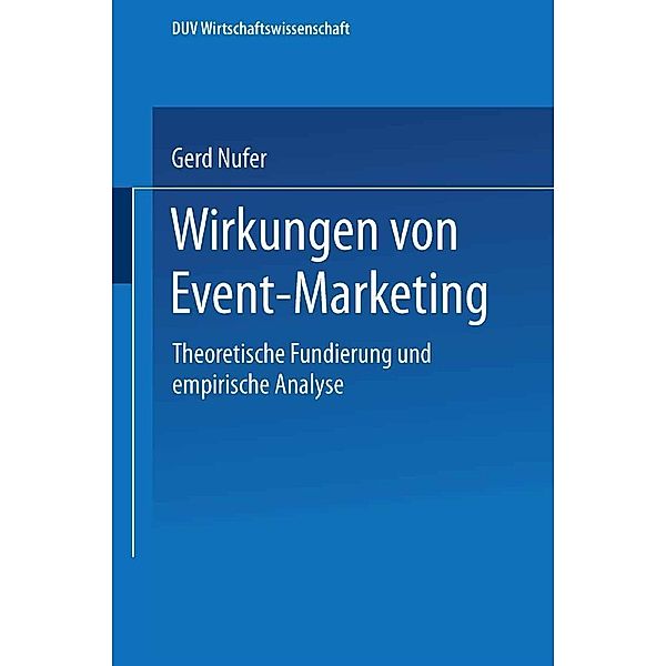 Wirkungen von Event-Marketing, Gerd Nufer