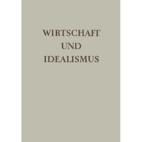 Wirtschaft und Idealismus, Herrn Alfred Giesecke