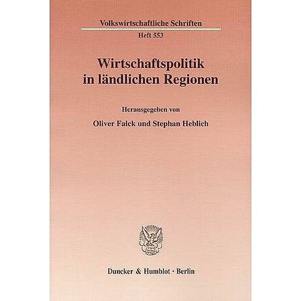 Wirtschaftspolitik in ländlichen Regionen.