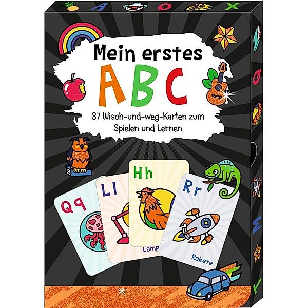 Wisch-und-weg-Wendekarten - Funny Patches - Mein erstes ABC