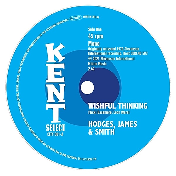 Wishful Thinking (7inch), James Hodges & Smith