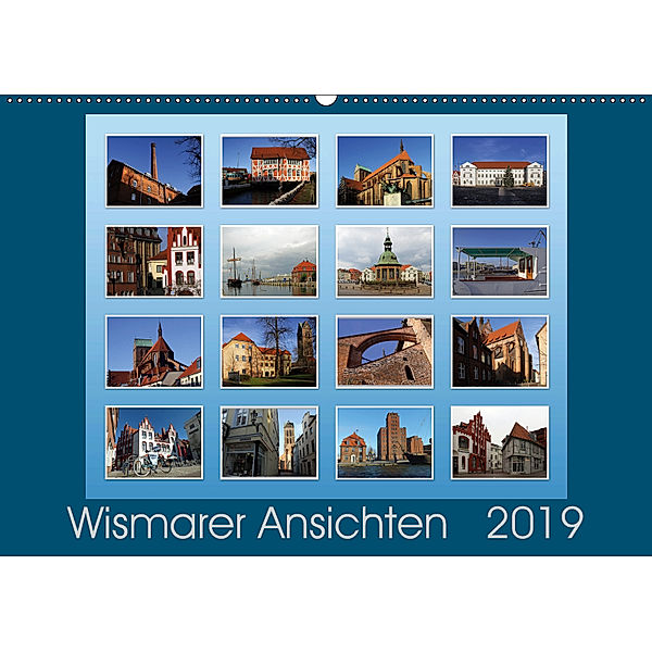 Wismarer Ansichten 2019 (Wandkalender 2019 DIN A2 quer), Holger Felix