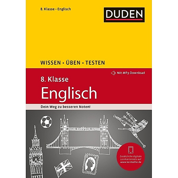 Wissen - Üben - Testen: Englisch 8. Klasse / Duden, Anja Steinhauer, Birgit Hock