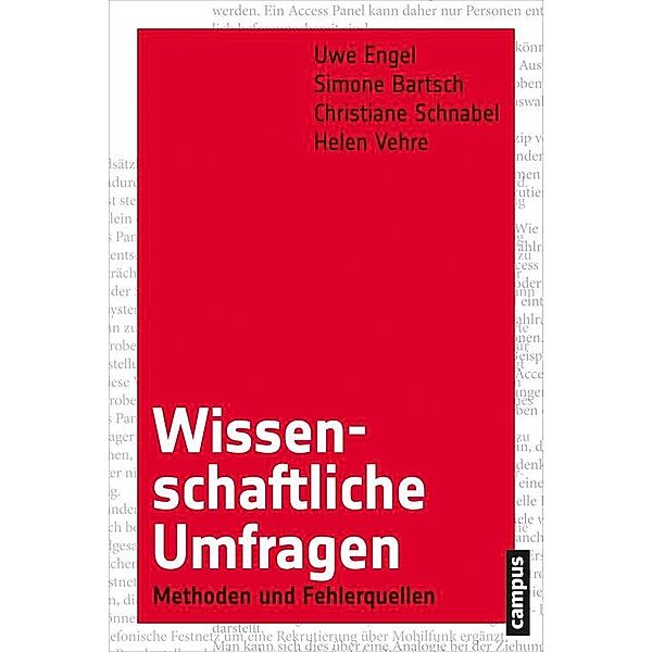 Wissenschaftliche Umfragen, Uwe Engel, Simone Bartsch, Christiane Schnabel, Helen Vehre