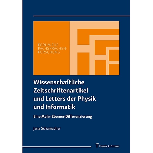Wissenschaftliche Zeitschriftenartikel und Letters der Physik und Informatik, Jana Schumacher
