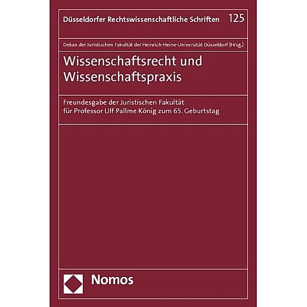 Wissenschaftsrecht und Wissenschaftspraxis