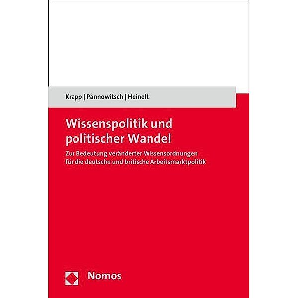 Wissenspolitik und politischer Wandel, Max-Christopher Krapp, Sylvia Pannowitsch, Hubert Heinelt