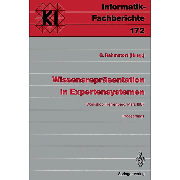 Wissensrepräsentation in Expertensystemen / Informatik-Fachberichte Bd.172