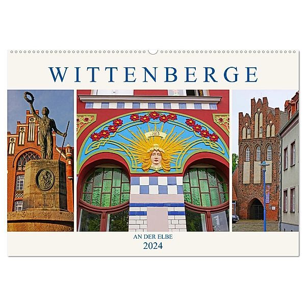 Wittenberge an der Elbe (Wandkalender 2024 DIN A2 quer), CALVENDO Monatskalender, Lucy M. Laube