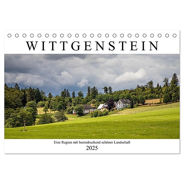 Wittgenstein - Eine Region mit beeindruckend schöner Landschaft (Tischkalender 2025 DIN A5 quer), CALVENDO Monatskalender, Calvendo, Heidi Bücker