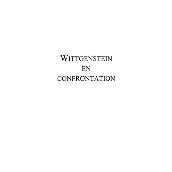 Wittgenstein en confrontation / Hors-collection, Denis Perrin