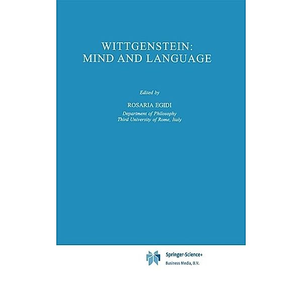 Wittgenstein: Mind and Language / Synthese Library Bd.245