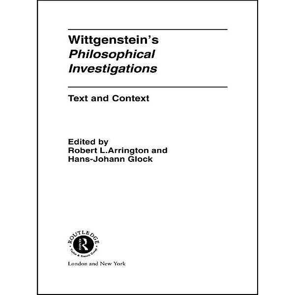 Wittgenstein's Philosophical Investigations